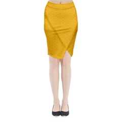 Texture Background Pattern Midi Wrap Pencil Skirt by BangZart