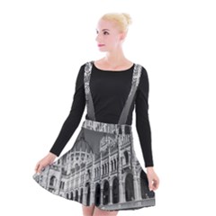 Architecture Parliament Landmark Suspender Skater Skirt by BangZart