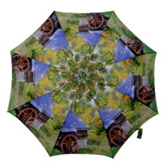 Landscape Blue Shed Scenery Wood Hook Handle Umbrellas (small) by BangZart