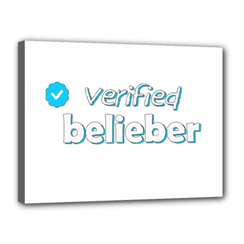 Verified Belieber Canvas 16  X 12  by Valentinaart