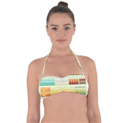 Supermarket Shelf Coffee Tea Grains Halter Bandeau Bikini Top by Celenk
