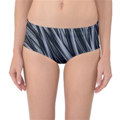 Fractal Mathematics Abstract Mid-waist Bikini Bottoms by Celenk
