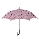 Love Hearth Pink Pattern Hook Handle Umbrellas (Medium) View3