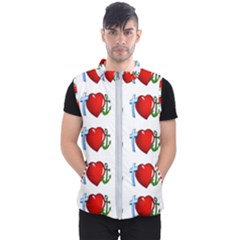 Cross Heart Anchor Love Hope Men s Puffer Vest by Celenk