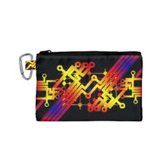 Board Conductors Circuits Canvas Cosmetic Bag (small) by Celenk