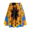 Digital Art Fractal Artwork Flower High Waist Skirt View1
