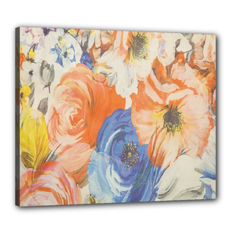 Texture Fabric Textile Detail Canvas 24  X 20  by Celenk