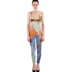 Texture Fabric Textile Detail Onepiece Catsuit by Celenk