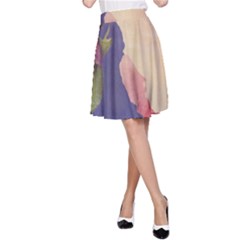 Fabric Textile Abstract Pattern A-line Skirt by Celenk