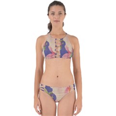 Fabric Textile Abstract Pattern Perfectly Cut Out Bikini Set by Celenk