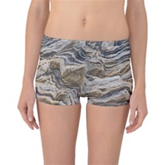 Texture Marble Abstract Pattern Boyleg Bikini Bottoms by Celenk