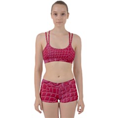 Textile Texture Spotted Fabric Women s Sports Set by Celenk