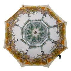 River Water Art Abstract Stones Hook Handle Umbrellas (medium) by Celenk