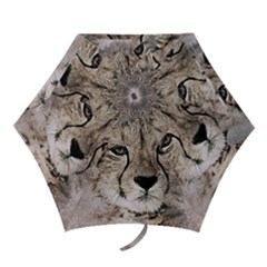 Leopard Art Abstract Vintage Baby Mini Folding Umbrellas by Celenk