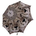 Leopard Art Abstract Vintage Baby Hook Handle Umbrellas (Medium) View2