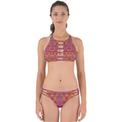 Fern Landscape In Harmony With Bleeding Hearts Fantasy Art Perfectly Cut Out Bikini Set by pepitasart