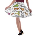 Desktop Pattern Art Graphic Design A-line Skater Skirt View2
