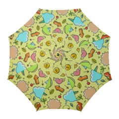 Cute Sketch Child Graphic Funny Golf Umbrellas by Celenk