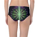 Fractal Purple Lime Pattern Mid-Waist Bikini Bottoms View2
