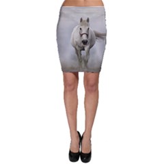 Horse Mammal White Horse Animal Bodycon Skirt by Celenk