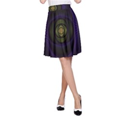 Fractal Blue Eye Fantasy 3d A-line Skirt by Celenk