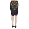 Fractal Colorful Pattern Fantasy Midi Wrap Pencil Skirt View2