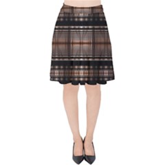 Fractal Fractal Art Design Geometry Velvet High Waist Skirt by Celenk