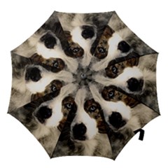 Dog Pet Art Abstract Vintage Hook Handle Umbrellas (medium) by Celenk