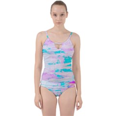 Background Art Abstract Watercolor Cut Out Top Tankini Set by Celenk