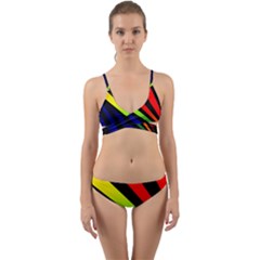 Graphic Design Computer Graphics Wrap Around Bikini Set by Celenk