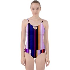 Abstract Background Pattern Textile 3 Cut Out Top Tankini Set by Celenk