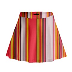 Abstract Background Pattern Textile Mini Flare Skirt by Celenk