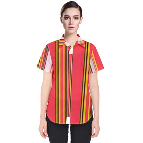 Abstract Background Pattern Textile Women s Short Sleeve Shirt by Celenk