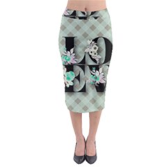 Rustic Love Midi Pencil Skirt by NouveauDesign