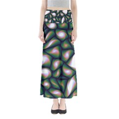 Fuzzy Abstract Art Urban Fragments Full Length Maxi Skirt by Celenk
