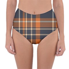Abstract Background Pattern Textile 6 Reversible High-waist Bikini Bottoms by Celenk