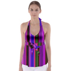 Abstract Background Pattern Textile 4 Babydoll Tankini Top by Celenk