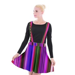 Abstract Background Pattern Textile 4 Suspender Skater Skirt by Celenk