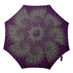 Graphic Abstract Lines Wave Art Hook Handle Umbrellas (small) by Celenk