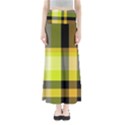 Tartan Abstract Background Pattern Textile 5 Full Length Maxi Skirt View1