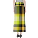 Tartan Abstract Background Pattern Textile 5 Full Length Maxi Skirt View2