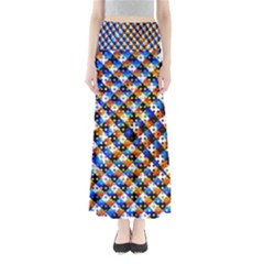 Kaleidoscope Pattern Ornament Full Length Maxi Skirt by Celenk