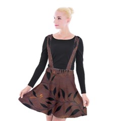 Texture Pattern Background Suspender Skater Skirt by Celenk