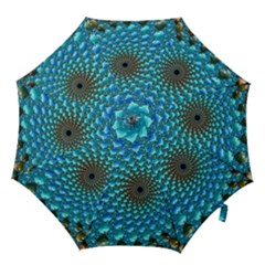 Fractal Art Design Pattern Hook Handle Umbrellas (large) by Celenk