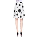 Black On White Polka Dot Pattern A-Line Skirt View2