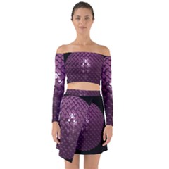 Sphere 3d Geometry Math Design Off Shoulder Top With Skirt Set by Celenk