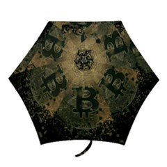 Bitcoin Cryptocurrency Blockchain Mini Folding Umbrellas by Celenk