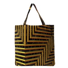 Modern Art Sculpture Architecture Grocery Tote Bag by Celenk