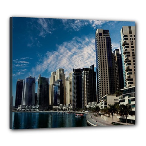 Skyscraper City Architecture Urban Canvas 24  X 20  by Celenk