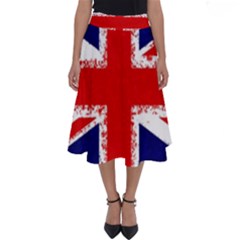 Union Jack London Flag Uk Perfect Length Midi Skirt by Celenk